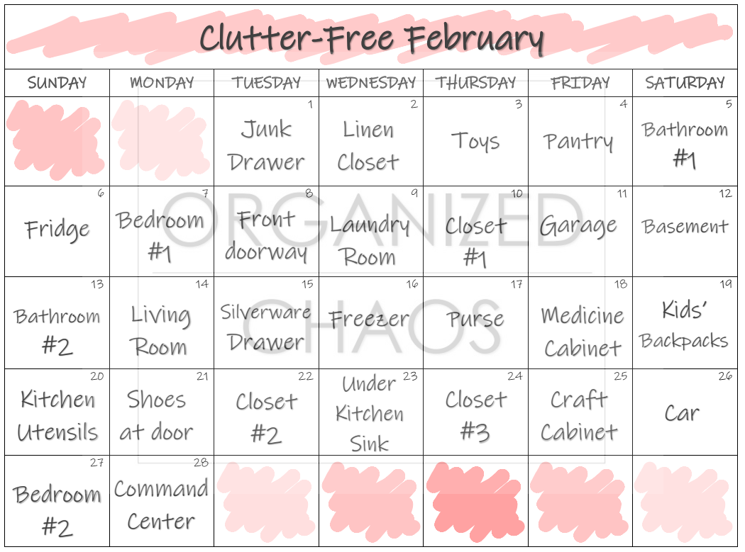 Clutter-Free February – Organized Chaos