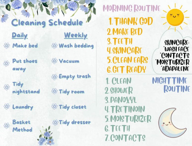 Teenager Cleaning Schedule