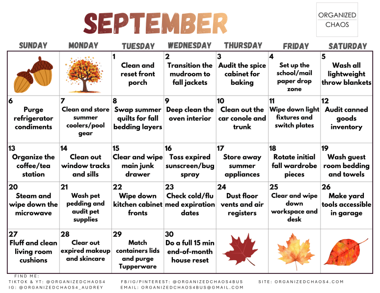 September Calendar